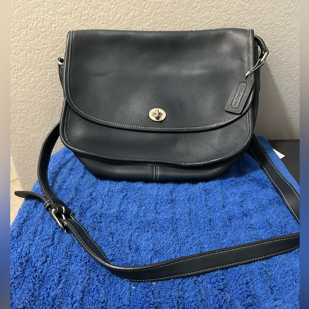 Coach Navy Blue Purse